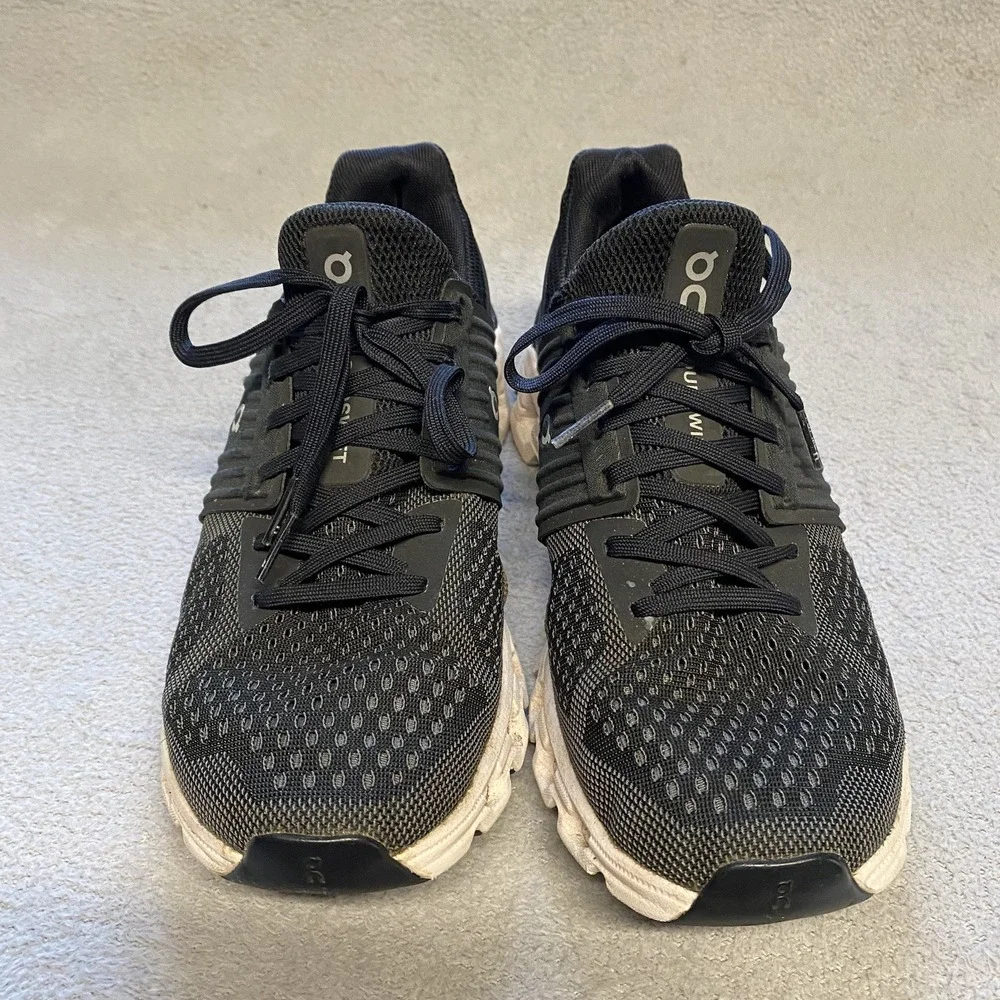 On Running‎ Cloudswift Womens 8.5 Black Gray Shoes Comfort Athletic - Picture 4 of 14